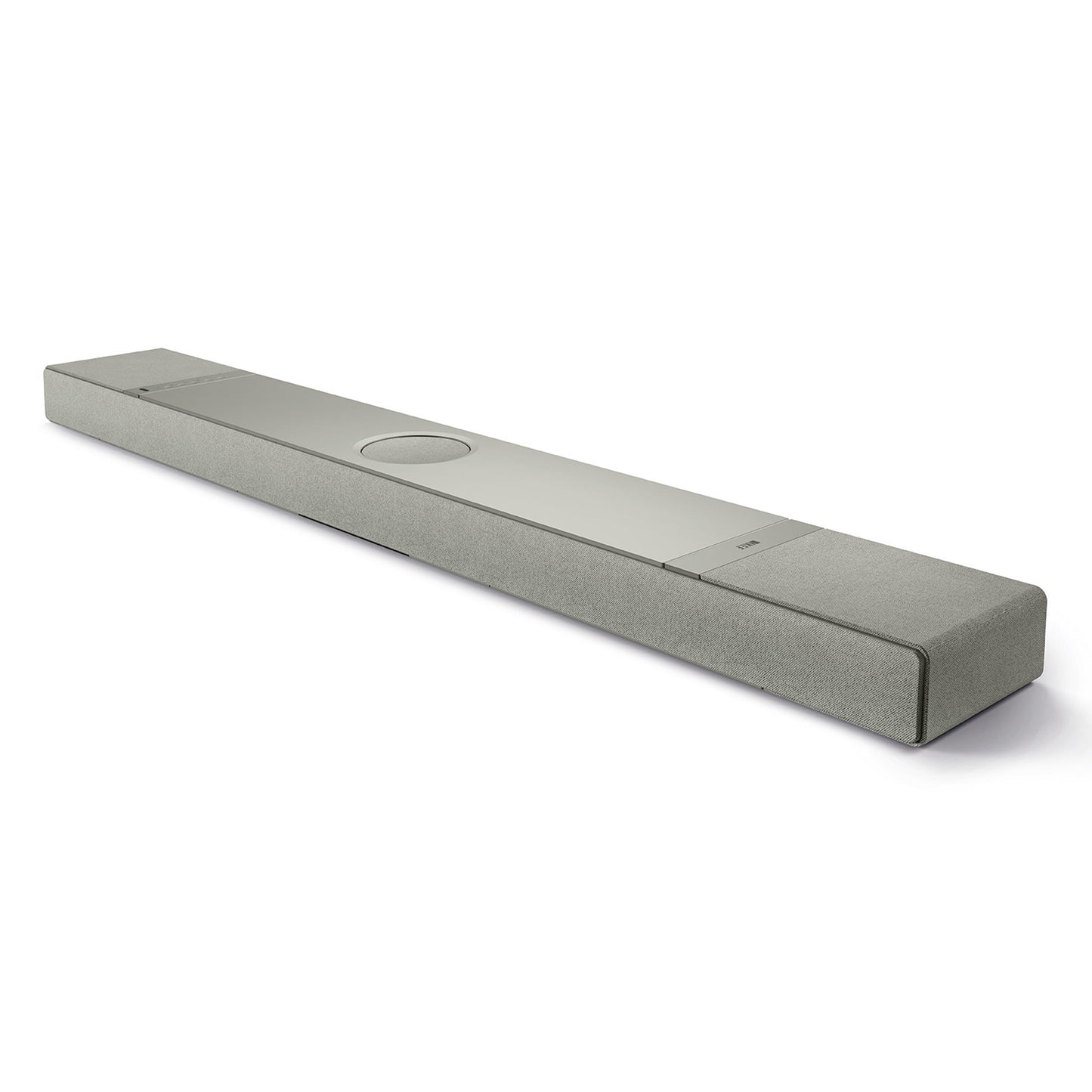 KEF XIO Dolby Atmos Soundbar in Silver Grey - Angle