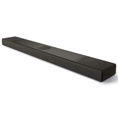 KEF XIO Dolby Atmos Soundbar in Slate Black - Angle