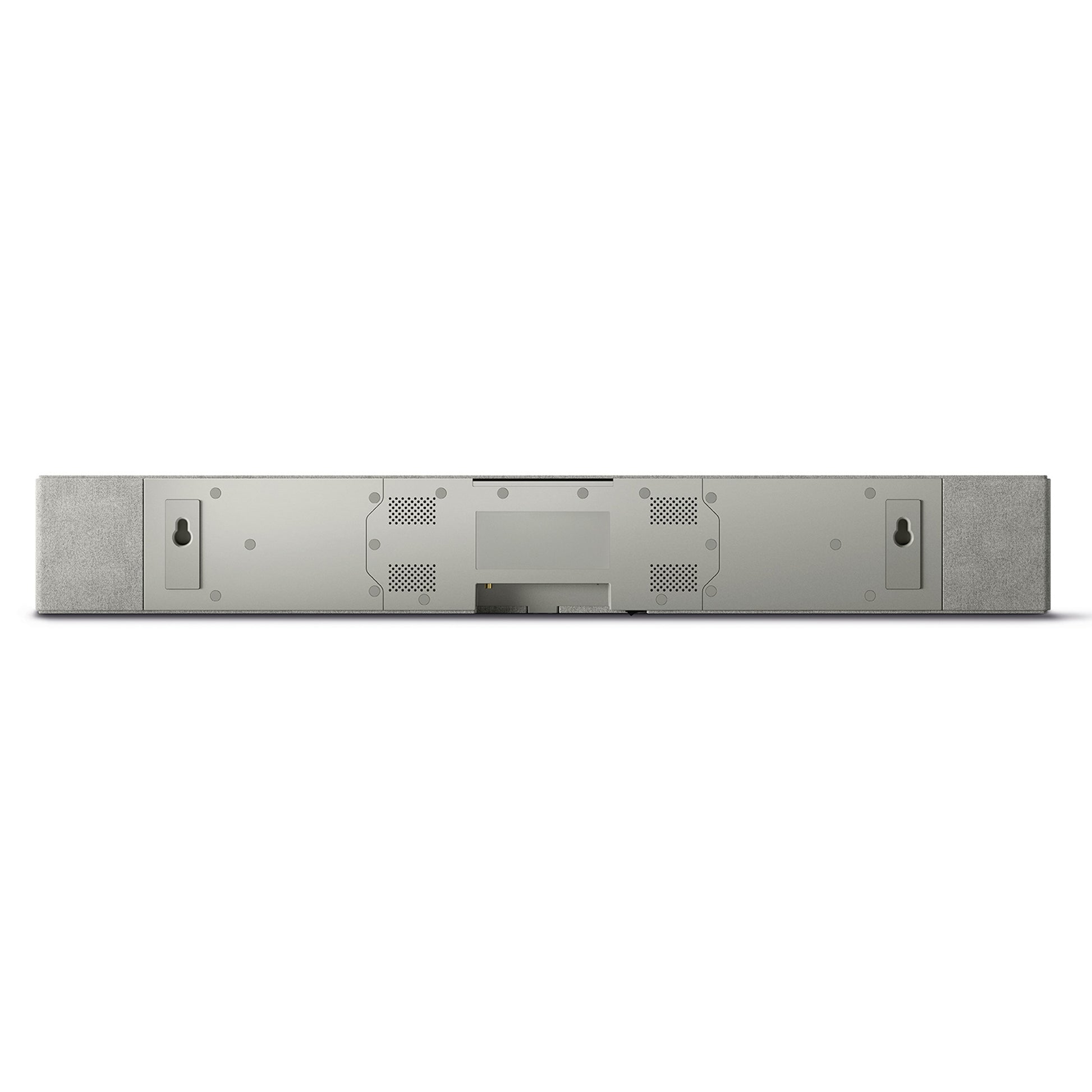 KEF XIO Dolby Atmos Soundbar in Silver Grey - Rear view