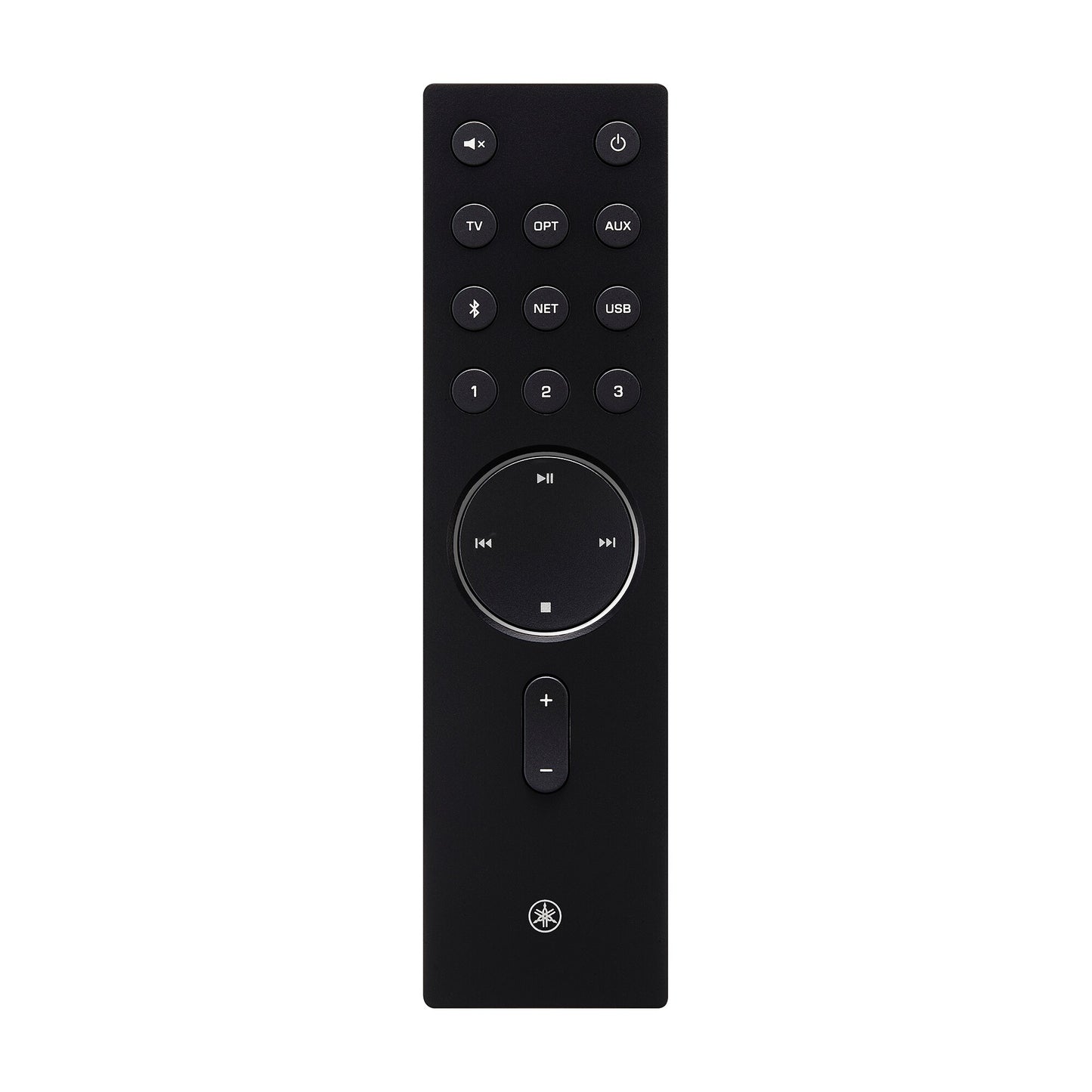 Black Yamaha WXA-70A Streaming Amplifier remote control