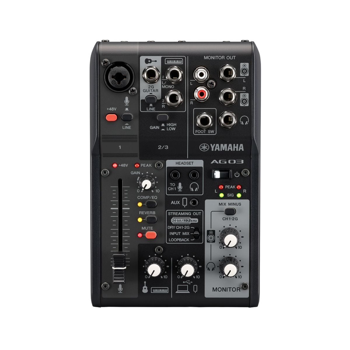 Yamaha AG03MK2 3-Channel Live Streaming Mixer