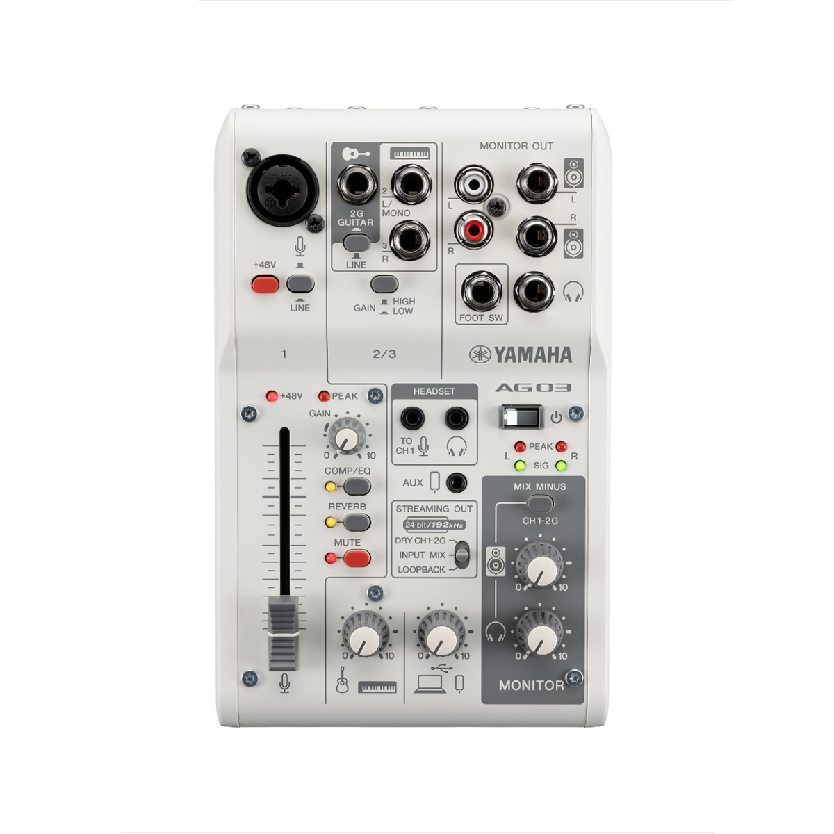 Yamaha AG03MK2 3-Channel Live Streaming Mixer