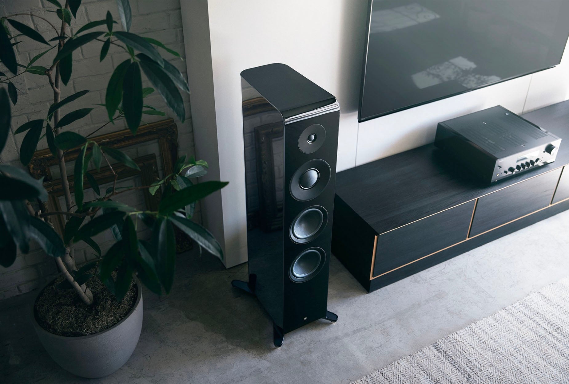 Yamaha NS-2000A Speakers - Authentic Piano Finish