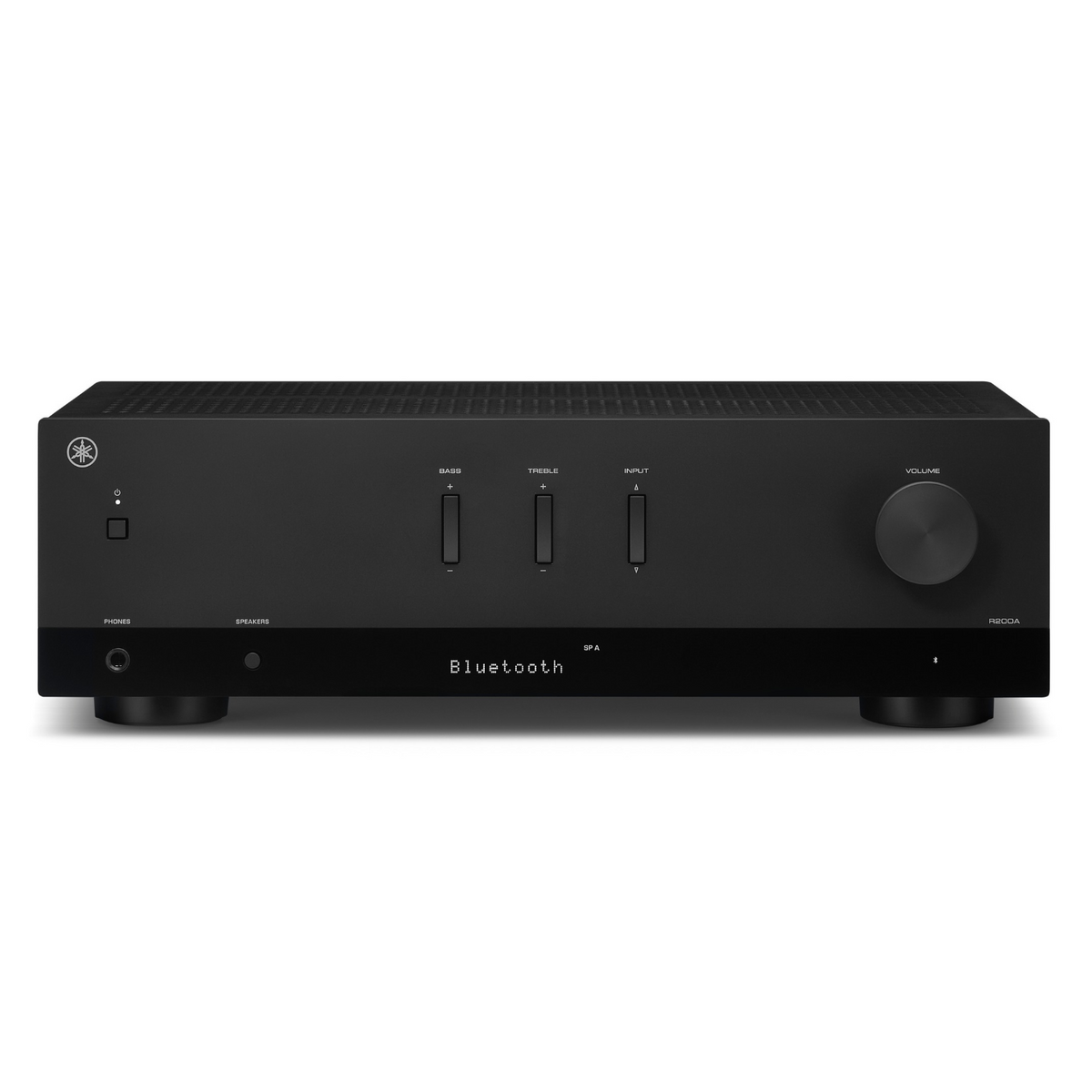 Front view of Yamaha R200A Stereo Receiver on a white background