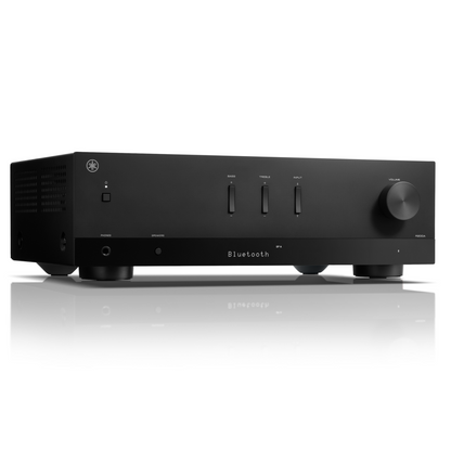 Black Yamaha R200A Stereo Receiver on a white background