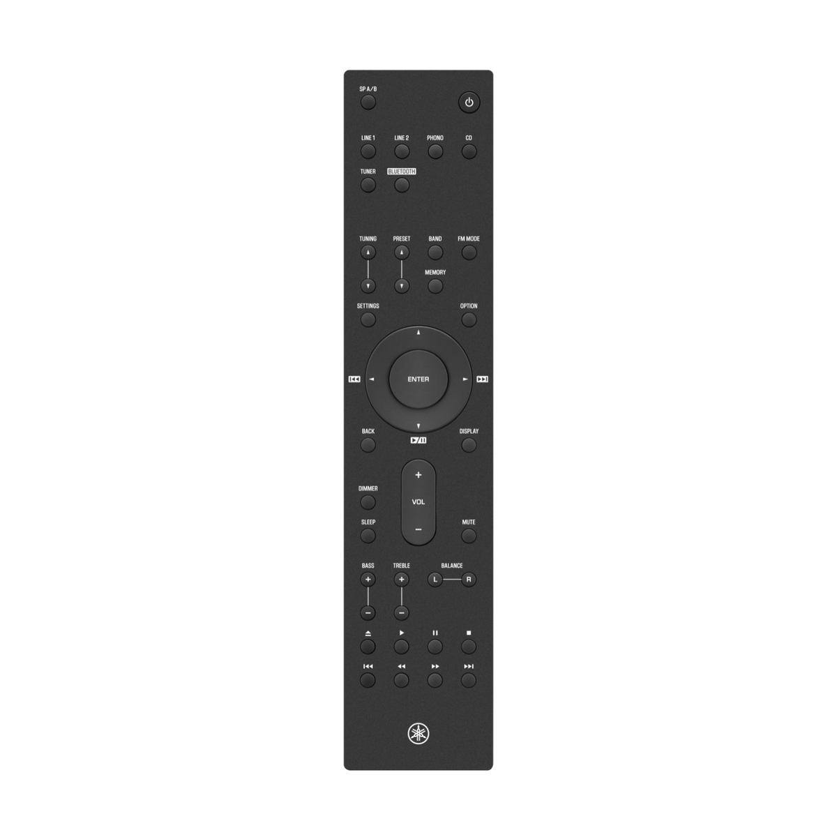 Black Yamaha remote control