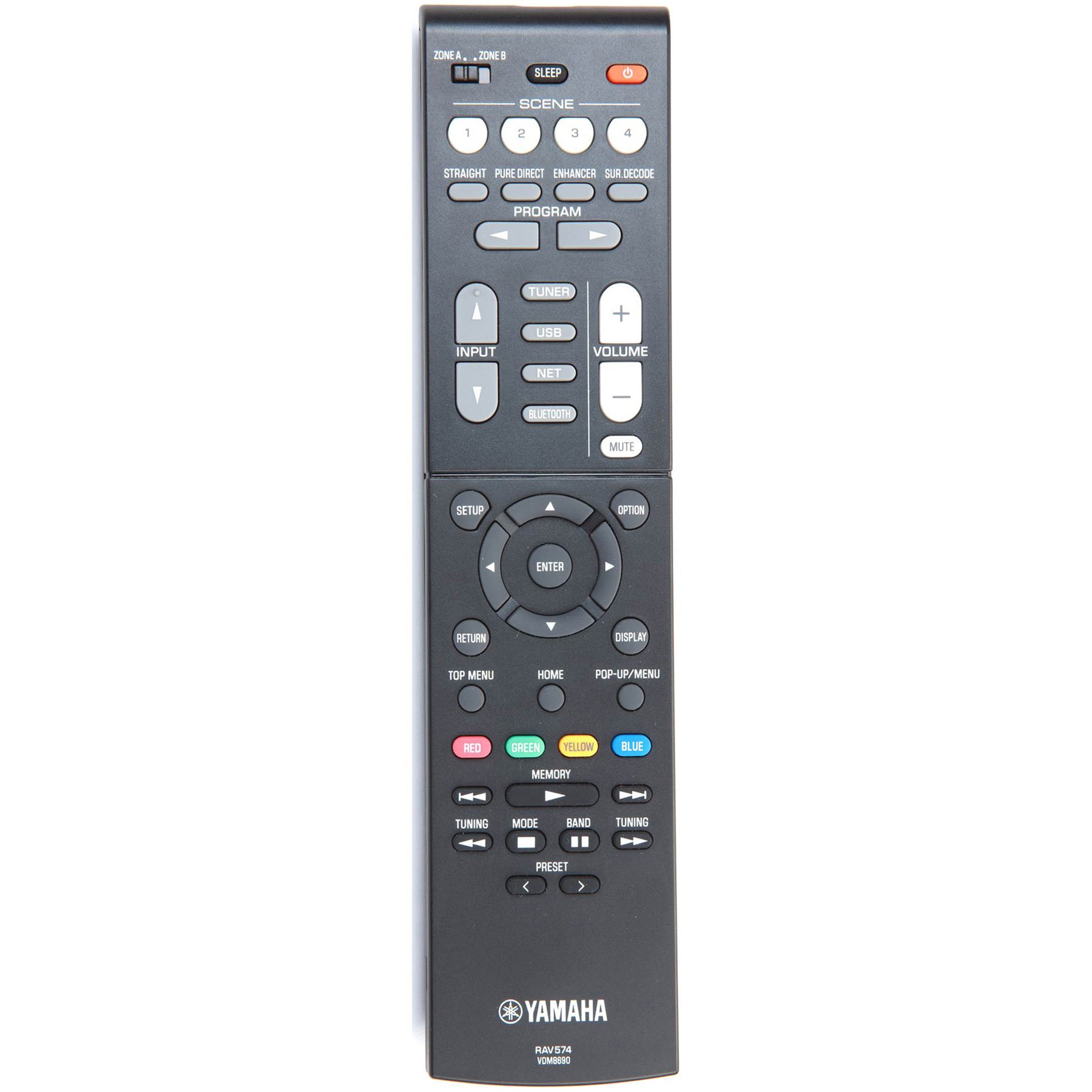 Includes Yamaha RAV574 system remote control