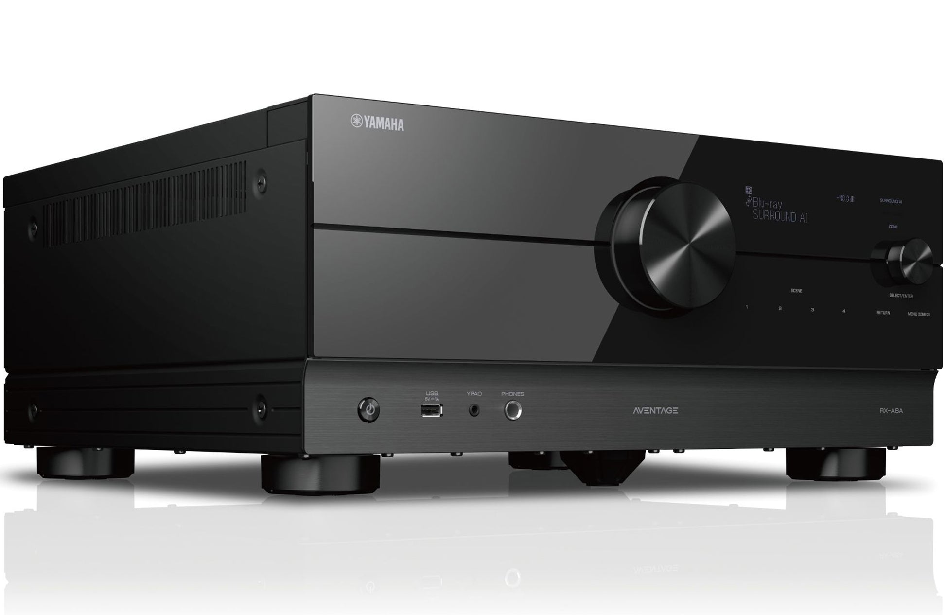 Yamaha Aventage RX-A6A Home Theatre Receiver - Solid build with 5th support foot