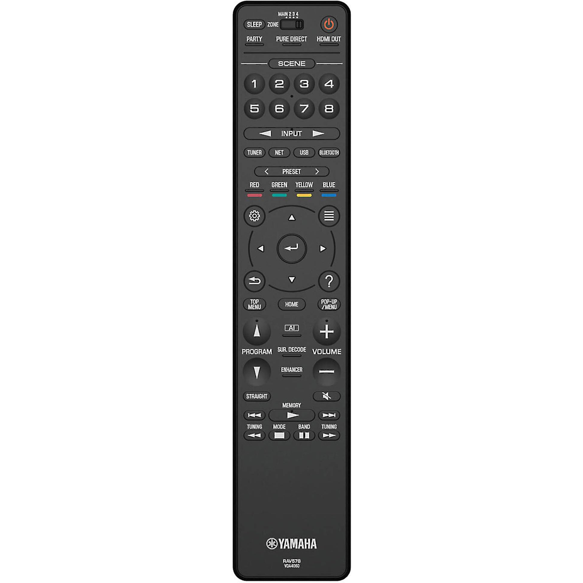 Yamaha Aventage RX-A6A includes Yamaha system remote